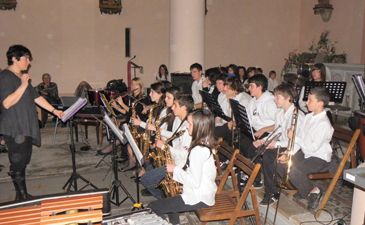 Les élèves de l'école de musique